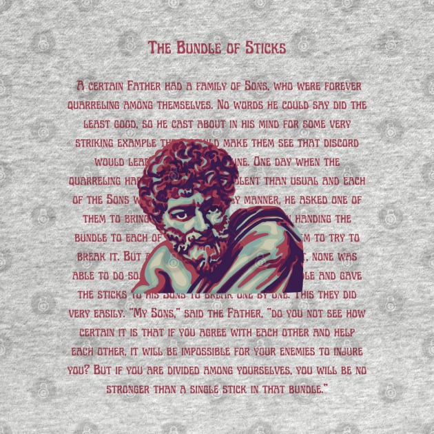 Aesop Portrait and Quote by Slightly Unhinged